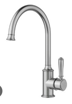 Clasico Sink Mixer Gooseneck Brushed Nickel