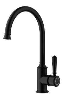 Clasico Sink Mixer Gooseneck Matt Black