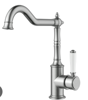 Clasico Sink Mixer Brushed Nickel / Ceramic Handle