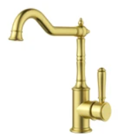 Clasico Sink Mixer Brushed Gold
