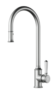 Clasico Sink Mixer Pull-out Brushed Nickel / Ceramic Handle