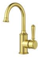 Clasico Basin Mixer Handle Brushed Gold