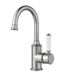 Clasico Basin Mixer Gooseneck Chrome / Ceramic Handle