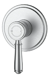 Clasico Wall Mixer Trim Kit Brushed Nickel