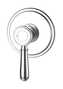 Clasico Wall Mixer Trim Kit Matt Black