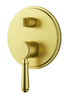 Clasico Wall Mixer Diverter Trim Kit Brushed Gold
