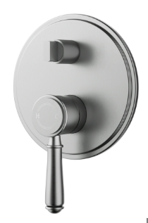 Clasico Wall Mixer Diverter Trim Kit Brushed Nickel