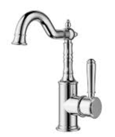 Clasico Bath Mixer Freestanding Matt Black  / Ceramic Handle