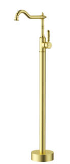 Clasico Bath Mixer Freestanding Brushed Gold