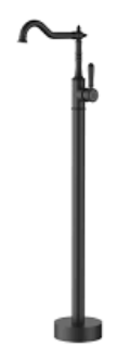 Clasico Bath Mixer Freestanding Matt Black