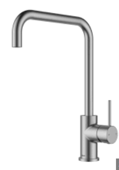 IKON-Hali Square Neck Sink Mixer Brushed Nickel Lead Free