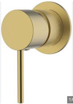 Hali Wall Mixer 60mm Cover Plate Brushed Gold