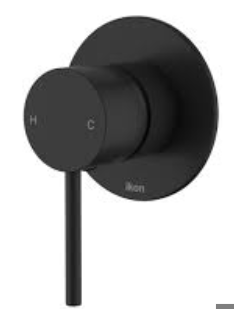 Hali Wall Mixer 60mm Cover Plate Matt Black