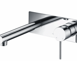 Hali Wall Basin Mixer Straight Spout Matt Black