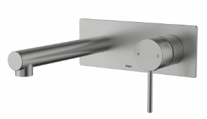 Hali 1/4 Turn C/D Wall Basin Set  Gun Metal