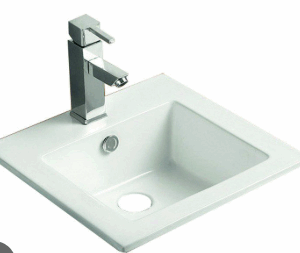 Rosa Above Counter White 420mm