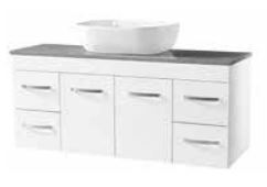 Lucia 1200 Vanity – Wall Hung – SGL – QS
