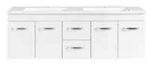 Lucia 1500 Vanity – Wall Hung – PM – DBL