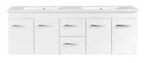 Lucia 1500 Vanity – Wall Hung – VC – DBL