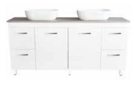 Lucia 1800 Vanity – Legs – DBL – QS