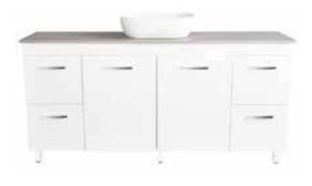 Lucia 1800 Vanity – Legs – SGL – QS