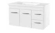 Lucia 900 Vanity – LHD – Wall Hung – PM