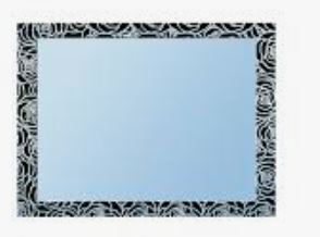 Black Rose 900 x 700 Mirror