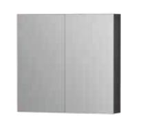 Charcoal 750 x 720 Plain Shaving Cabinet – 2 Door