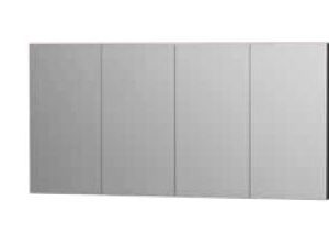 1500 x 720 Plain Shaving Cabinet – 4 Door