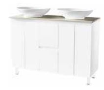 Mystique 1200 Vanity – Legs – DBL – QS