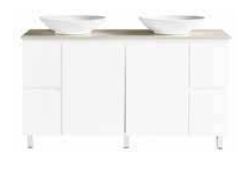 Mystique 1500 Vanity – Legs – DBL – QS