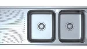 Otus Double Bowl & Single Drainer Sink RHB   1180mm