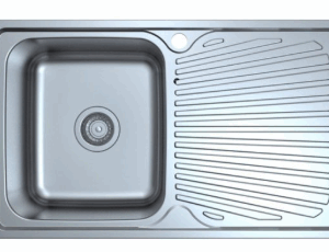Otus Single Bowl Single Drainer Sink LHB   800mm
