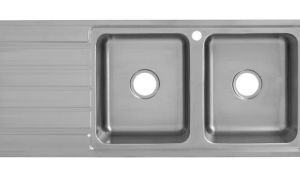 Seto Double Bowl Single Drainer Sink RHB  1200mm