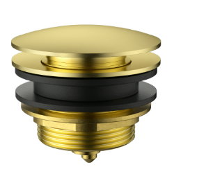Pop-up Waste Bath Non Overflow Brushed Gold 40mm