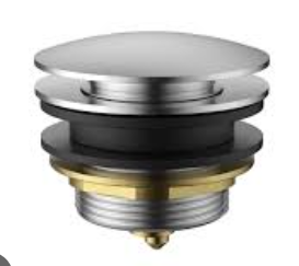 Pop-up Waste Bath Non Overflow Brushed Nickel 40mm