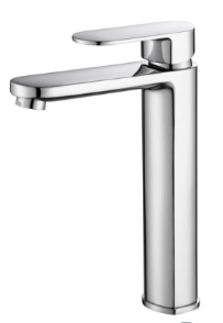 Cora  Ellipse Handle  High Rise Basin Mixer Matt Black Lead Free