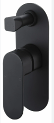 Cora Wall Mixer Diverter Black