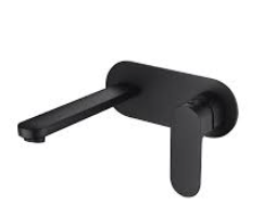 Cora Wall Basin Mixer Set Black