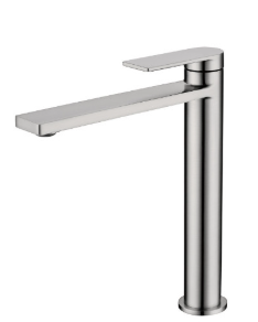 Ruki Basin Mixer High Rise Brushed Nickel