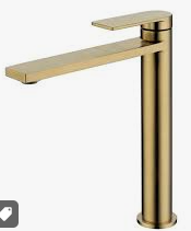 Ruki High Rise Basin Mixer Brushed Nickel Lead Free
