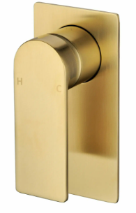 Ruki Wall Mixer Brushed Gold
