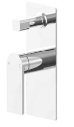 Ruki Wall Mixer Diverter Chrome