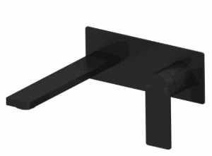 Ruki Wall Basin Mixer Set Matt Black