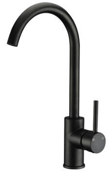Otus  Pin Handle  Gooseneck Sink Mixer (Matt Black) Lead Free