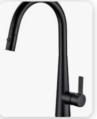Luxa Pull Out  Sink Mixer In Matt Black Lead Free