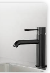Otus  Pin Handle  Basin Mixer In Brushed Nickel Lead Free
