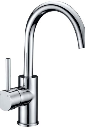 Otus  Pin Handle  Gooseneck Basin Mixer Lead Free