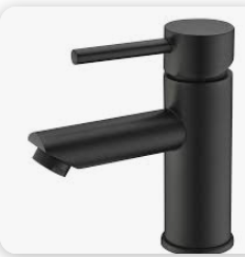 Otus  Pin Handle  Basin Mixer (Matt Black) Lead Free