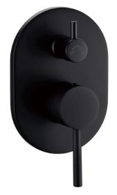 Otus Wall Mixer Diverter Matt Black